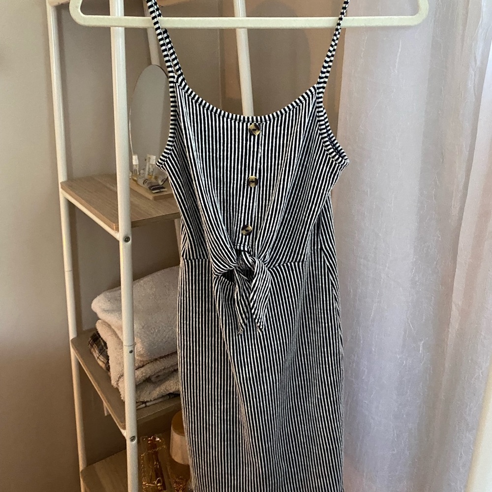 stripe mini dress